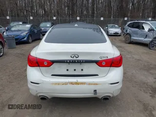2016 Infiniti Q50 3.0t Red Sport 400 with VIN JN1FV7AR5GM450606, listed as a IAAI auction lot 41614906 with 108,187 mi miles. Bid and sale history available at carsss.com. Image 16.