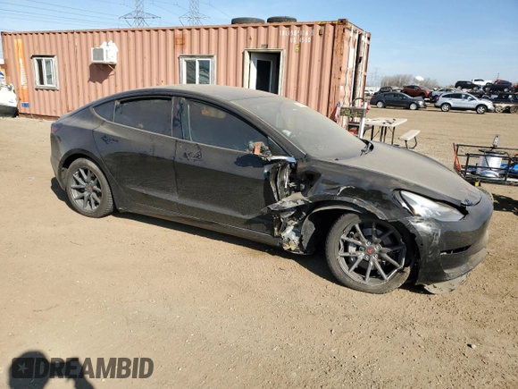 2018 Tesla Model 3 Long Range Battery with VIN 5YJ3E1EA5JF038770, listed as a Copart auction lot 48828985 with 116,641 mi miles and Salvage Title. Bid and sale history available at DreamBid. Image 4.