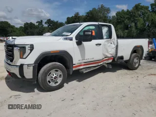 2024 GMC Sierra 2500HD Pro с VIN 1GT59LE79RF168572, выставлен на аукционе Copart как лот 64380634 с пробегом 41 662 миль миль и Списание • Salvage title. История ставок и продаж доступна на DreamBid. Изображение 1.