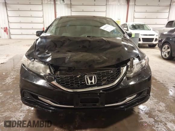 2015 Honda Civic Sedan LX with VIN 19XFB2E52FE025406, listed as a IAAI auction lot 41827527 with 186,485 mi miles. Bid and sale history available at carsss.com. Image 13.