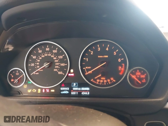 2015 BMW 3 Series 320i xDrive with VIN WBA3C3C56FK203031, listed as a IAAI auction lot 41012182 with 83,611 mi miles and . Bid and sale history available at DreamBid. Image 7.