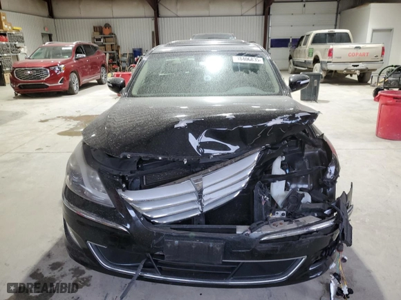 2013 Hyundai Genesis 5.0L R-Spec with VIN KMHGC4DHXDU242785, listed as a Copart auction lot 48406835 with 107,598 mi miles and Salvage Title. Bid and sale history available at carsss.com. Image 5.