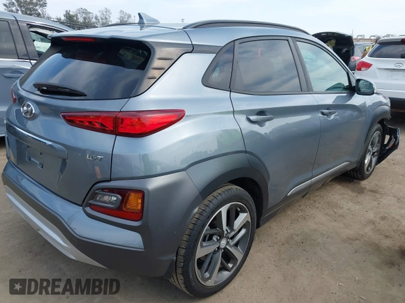 2019 Hyundai Kona Ultimate with VIN KM8K53A58KU198498, listed as a IAAI auction lot 42046679 with 57,327 mi miles and . Bid and sale history available at carsss.com. Image 4.