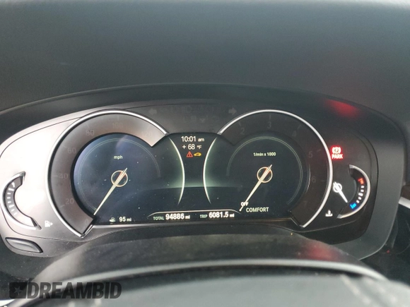 2018 BMW 5 Series 530i with VIN WBAJA5C58JWA38855, listed as a Copart auction lot 47621765 with 94,886 mi miles and Salvage Title. Bid and sale history available at DreamBid. Image 9.