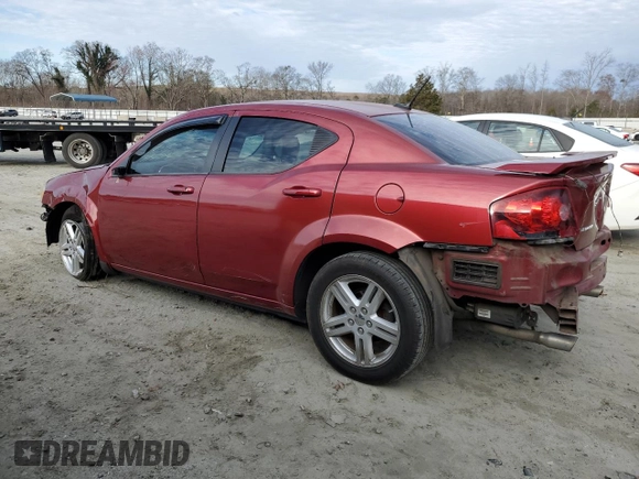 2014 Dodge Avenger SE with VIN 1C3CDZAG7EN218100, listed as a Copart auction lot 48222645 with 109,444 mi miles and Salvage Title. Bid and sale history available at carsss.com. Image 2.