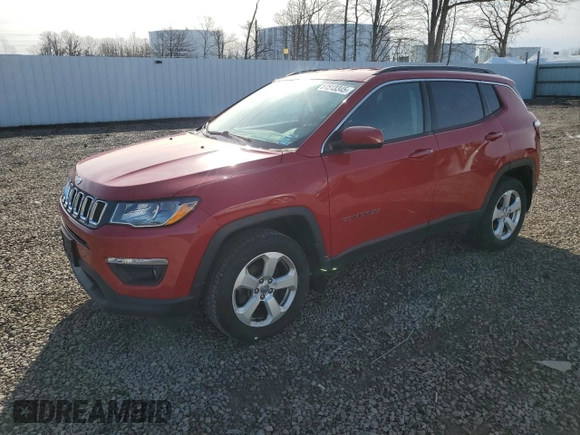 2018 Jeep Compass Latitude z VIN 3C4NJDBB4JT458315, wystawiony jako Copart lot #51513345 z przebiegiem 91 274 mil mil oraz Czysty tytuł • Clean title. Historia ofert i sprzedaży dostępna na DreamBid. Obrazek 1.