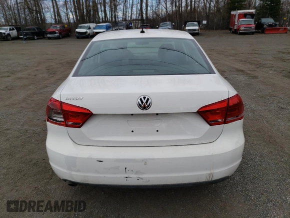 2013 Volkswagen Passat S w/Appearance with VIN 1VWAP7A34DC086352, listed as a Copart auction lot 54790925 with 121,106 mi miles and Clean Title. Bid and sale history available at carsss.com. Image 6.