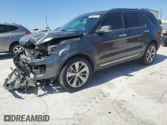 2018 Ford Explorer Limited with VIN 1FM5K7F82JGA26318, listed as a Copart auction lot 49865765 with 115,533 mi miles and Salvage Title. Bid and sale history available at carsss.com. Image 1.