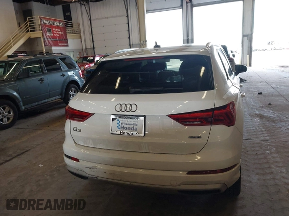 2021 Audi Q3 Premium z VIN WA1AUCF36M1089224, wystawiony jako IAAI lot #41998972 z przebiegiem 73 593 mil mil oraz . Historia ofert i sprzedaży dostępna na DreamBid. Obrazek 16.
