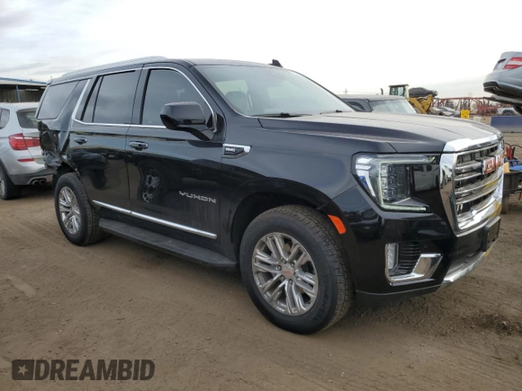 2024 GMC Yukon SLT with VIN 1GKS2BKD7RR231280, listed as a Copart auction lot 86799994 with 5,476 mi miles and Salvage Title. Bid and sale history available at carsss.com. Image 4.