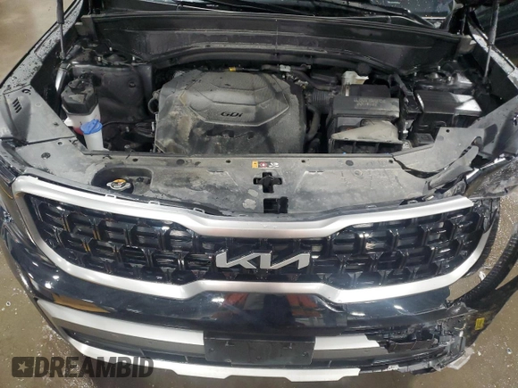 2023 Kia Telluride SX Prestige X-Pro with VIN 5XYP5DGC6PG406098, listed as a Copart auction lot 48406085 with 47,863 mi miles and Salvage title. Bid and sale history available at DreamBid. Image 13.