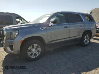 2022 GMC Yukon SLE with VIN 1GKS2AKD5NR329485, listed as a Copart auction lot 47016325 with 0 mi miles and Salvage Title. Bid and sale history available at carsss.com. Image 1.