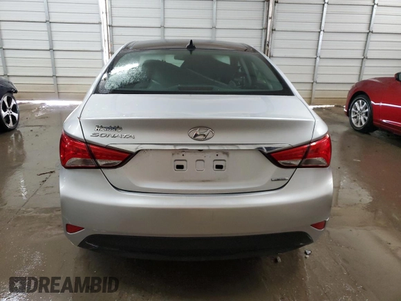 2014 Hyundai Sonata SE with VIN 5NPEC4AC6EH908752, listed as a Copart auction lot 53448735 with 156,474 mi miles and Salvage Title. Bid and sale history available at DreamBid. Image 6.
