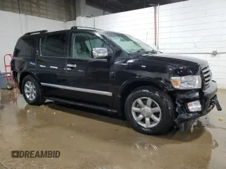 2007 Infiniti QX56 with VIN 5N3AA08C97N800618, listed as a Copart auction lot 89098995 with 170,047 mi miles and Salvage Title. Bid and sale history available at carsss.com. Image 4.