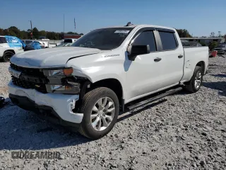 2020 Chevrolet Silverado 1500 Custom with VIN 1GCPWBEF6LZ103672, listed as a Copart auction lot 77603784 with 188,577 mi miles and Salvage Title. Bid and sale history available at carsss.com. Image 1.