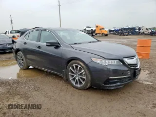 2015 Acura TLX V6 with VIN 19UUB2F32FA012244, listed as a Copart auction lot 59085705 with 110,331 mi miles and Salvage title. Bid and sale history available at DreamBid. Image 4.