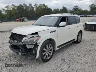2014 Infiniti QX80 with VIN JN8AZ2NF3E9552182, listed as a Copart auction lot 71365274 with 140,903 mi miles and Salvage Title. Bid and sale history available at carsss.com. Image 1.