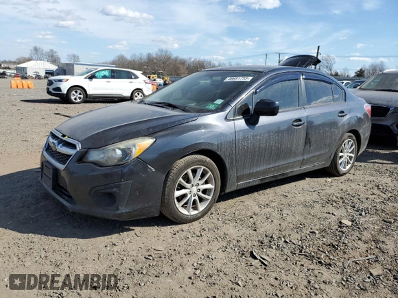 2014 Subaru Impreza Premium z VIN JF1GJAC60EH024878, wystawiony jako Copart lot #46691755 z przebiegiem 105 869 mil mil oraz Szkoda całkowita • Salvage title. Historia ofert i sprzedaży dostępna na DreamBid. Obrazek 1.