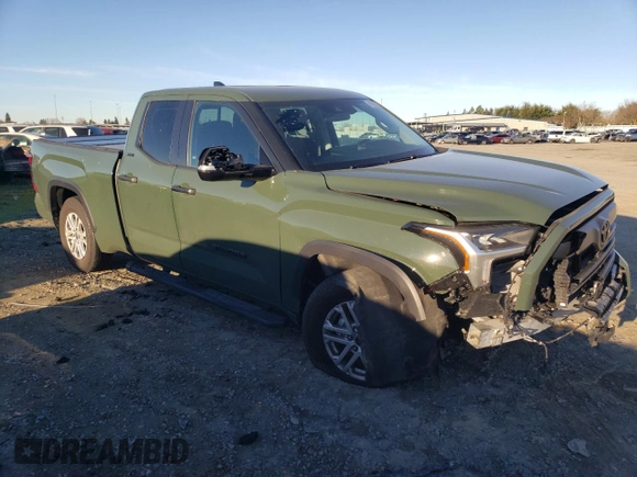 2023 Toyota Tundra 2WD SR5 with VIN 5TFLA5AA1PX026428, listed as a Copart auction lot 87749495 with 17,191 mi miles and Salvage Title. Bid and sale history available at carsss.com. Image 4.