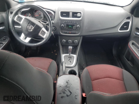 2014 Dodge Avenger SXT with VIN 1C3CDZCG3EN165716, listed as a Copart auction lot 57795365 with 33,070 mi miles and Salvage title. Bid and sale history available at DreamBid. Image 8.