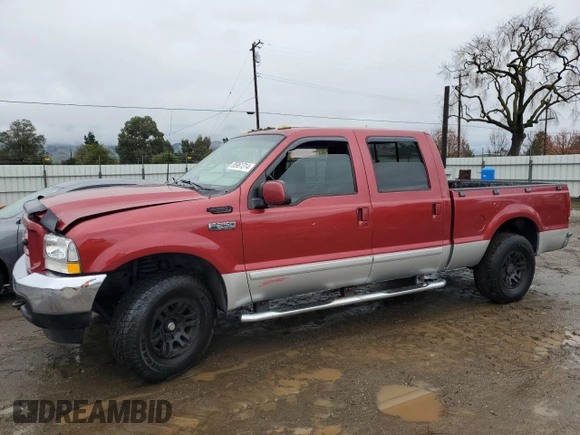 2003 Ford Super Duty F-250 XL with VIN 1FTNW20S33EA19960, listed as a Copart auction lot 85961314 with 268,112 mi miles and Salvage Title. Bid and sale history available at carsss.com. Image 1.