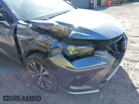 2021 Lexus NX with VIN JTJSARDZ8M2253108, listed as a IAAI auction lot 41790614 with 106,216 mi miles. Bid and sale history available at carsss.com. Image 6.