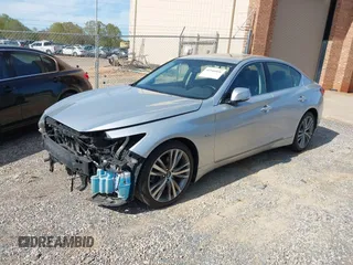 2018 Infiniti Q50 3.0t SPORT with VIN JN1EV7AR9JM439529, listed as a IAAI auction lot 41946026 with 118,821 mi miles. Bid and sale history available at carsss.com. Image 2.