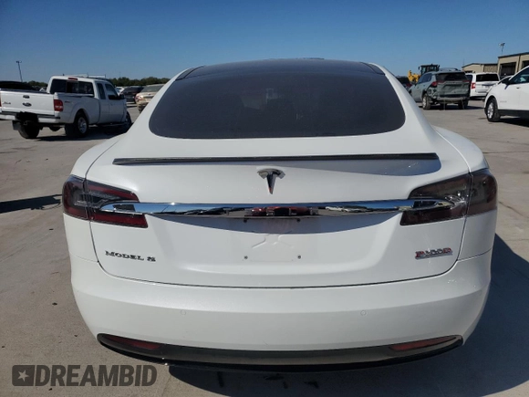 2016 Tesla Model S 90D with VIN 5YJSA1E49GF159988, listed as a Copart auction lot 76457024 with Not Provided miles and Salvage Title. Bid and sale history available at DreamBid. Image 6.