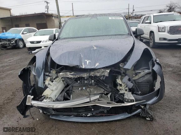 2023 Tesla Model Y Long Range with VIN 7SAYGDEE1PF684209, listed as a Copart auction lot 46190635 with 31,801 mi miles and Salvage Title. Bid and sale history available at carsss.com. Image 5.