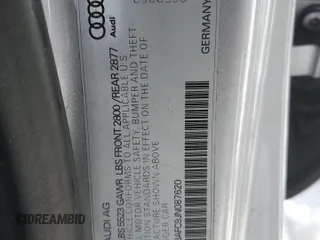 2018 Audi A7 Premium Plus with VIN WAUW3AFC9JN087620, listed as a Copart auction lot 42178915 with 87,445 mi miles and Salvage title. Bid and sale history available at DreamBid. Image 12.