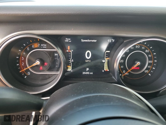 2023 Jeep Wrangler Sport S with VIN 1C4GJXAN7PW634914, listed as a Copart auction lot 63533355 with 39,490 mi miles and Salvage title. Bid and sale history available at DreamBid. Image 9.