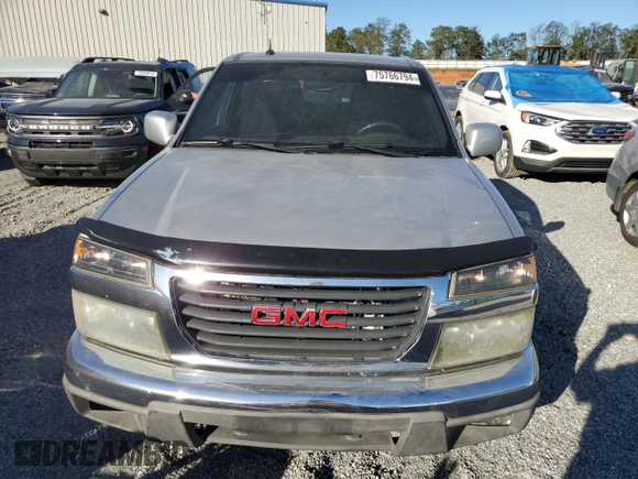 2010 GMC Canyon SLE1 with VIN 1GTDSCD96A8130549, listed as a Copart auction lot 75766794 with 221,772 mi miles and Clean Title. Bid and sale history available at carsss.com. Image 5.