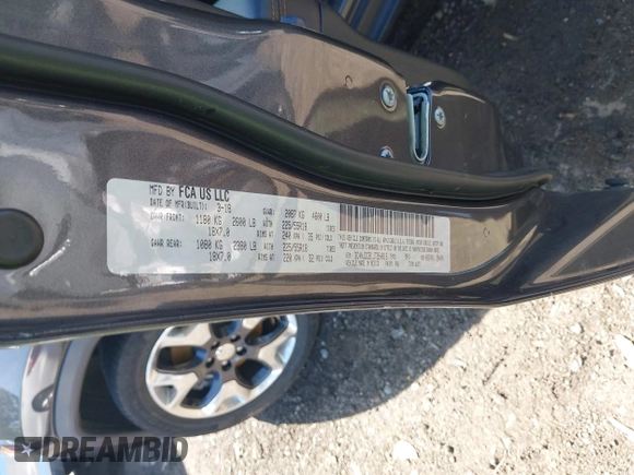 2018 Jeep Compass Limited с VIN 3C4NJDCB1JT354816, выставлен на аукционе IAAI как лот 42009762 с пробегом 73 433 миль миль и . История ставок и продаж доступна на DreamBid. Изображение 9.
