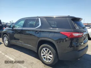 2018 Chevrolet Traverse LS z VIN 1GNERFKW5JJ255102, wystawiony jako Copart lot #56252255 z przebiegiem 82 385 mil mil oraz Szkoda całkowita • Salvage title. Historia ofert i sprzedaży dostępna na DreamBid. Obrazek 2.