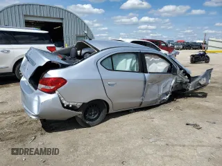 2020 Mitsubishi Mirage ES z VIN ML32F3FJ1LHF06232, wystawiony jako Copart lot #55280225 z przebiegiem Nie podano mil oraz Szkoda całkowita • Salvage title. Historia ofert i sprzedaży dostępna na DreamBid. Obrazek 3.
