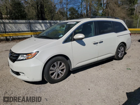 2016 Honda Odyssey EX-L with VIN 5FNRL5H69GB003379, listed as a Copart auction lot 48932295 with 144,904 mi miles and Salvage Title. Bid and sale history available at DreamBid. Image 1.