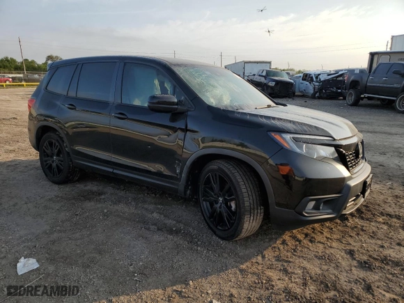2021 Honda Passport Sport with VIN 5FNYF7H27MB010497, listed as a Copart auction lot 71591024 with 49,691 mi miles and Salvage Title. Bid and sale history available at carsss.com. Image 4.