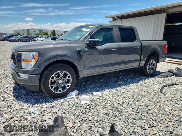 2021 Ford F-150 XL with VIN 1FTEW1CP1MFB85228, listed as a Copart auction lot 61338555 with Not provided miles and Salvage title. Bid and sale history available at DreamBid. Image 1.