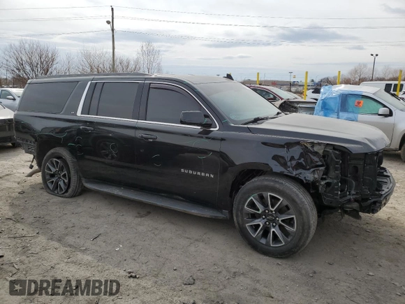 2017 Chevrolet Suburban LT with VIN 1GNSKHKC3HR136002, listed as a Copart auction lot 47672755 with 160,322 mi miles and Salvage Title. Bid and sale history available at carsss.com. Image 4.