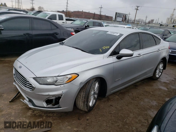 2019 Ford Fusion Hybrid SE with VIN 3FA6P0LU0KR204987, listed as a Copart auction lot 41685073 with 85,291 mi miles. Bid and sale history available at carsss.com. Image 1.