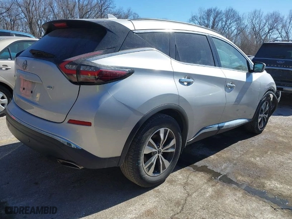 2023 Nissan Murano SV with VIN 5N1AZ2BJ2PC139188, listed as a IAAI auction lot 41692844 with 52,632 mi miles. Bid and sale history available at carsss.com. Image 4.