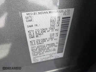2022 Nissan Pathfinder Platinum with VIN 5N1DR3DJ4NC232212, listed as a IAAI auction lot 39144353 with 29,815 mi miles. Bid and sale history available at carsss.com. Image 9.