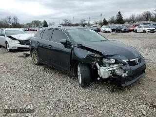 2011 Lexus CT 200h with VIN JTHKD5BH3B2004045, listed as a Copart auction lot 51083395 with 155,267 mi miles and Salvage Title. Bid and sale history available at carsss.com. Image 10.