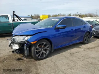 2021 Honda Civic Sedan Sport with VIN 2HGFC2F80MH517814, listed as a Copart auction lot 52931475 with 0 mi miles and Salvage Title. Bid and sale history available at carsss.com. Image 1.