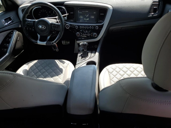 2015 Kia Optima SX Turbo with VIN 5XXGR4A60FG516459, listed as a Copart auction lot 54153155 with 66,643 mi miles and Salvage Title. Bid and sale history available at carsss.com. Image 8.