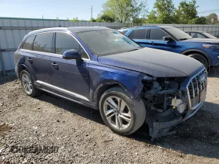 2021 Audi Q7 Premium Plus with VIN WA1LJAF74MD023455, listed as a Copart auction lot 72613464 with 56,968 mi miles and Salvage title. Bid and sale history available at DreamBid. Image 4.