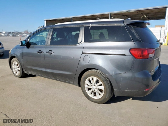 2015 Kia Sedona LX with VIN KNDMB5C11F6057147, listed as a Copart auction lot 48527255 with NaN miles and Clean Title. Bid and sale history available at carsss.com. Image 2.