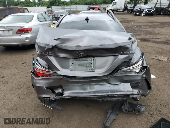 2017 Mercedes-Benz CLA 250 with VIN WDDSJ4GBXHN446763, listed as a Copart auction lot 66008514 with 134,181 mi miles and Salvage Title. Bid and sale history available at DreamBid. Image 6.