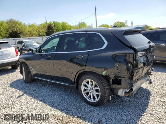 2023 BMW X5 xDrive40i with VIN 5UXCR6C08P9R06807, listed as a Copart auction lot 52030505 with 43,600 mi miles and Salvage title. Bid and sale history available at DreamBid. Image 2.