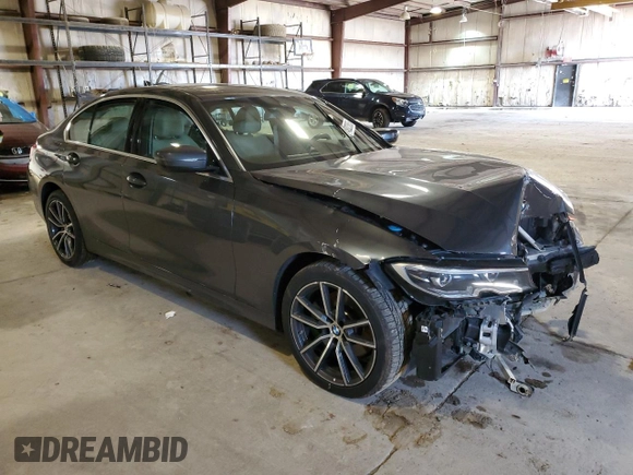 2022 BMW 3 Series 330i xDrive with VIN 3MW5R7J03N8C69445, listed as a Copart auction lot 48023605 with 0 mi miles and Salvage Title. Bid and sale history available at carsss.com. Image 4.
